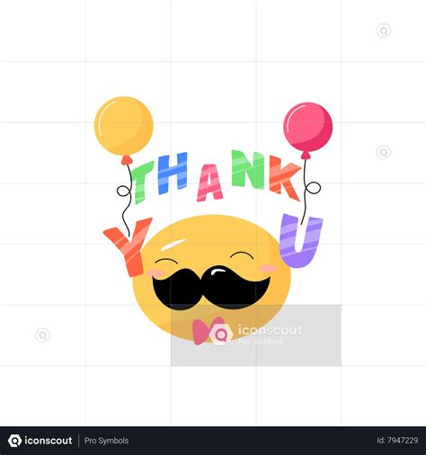 Thanks Emoji Animated Icon download in JSON, LOTTIE or MP4 format