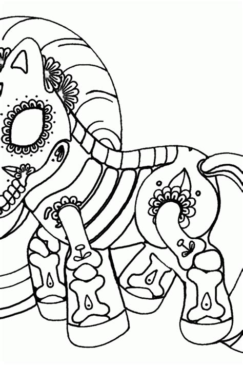 M Flower Sugar Skull Coloring Sheets Coloring Pages