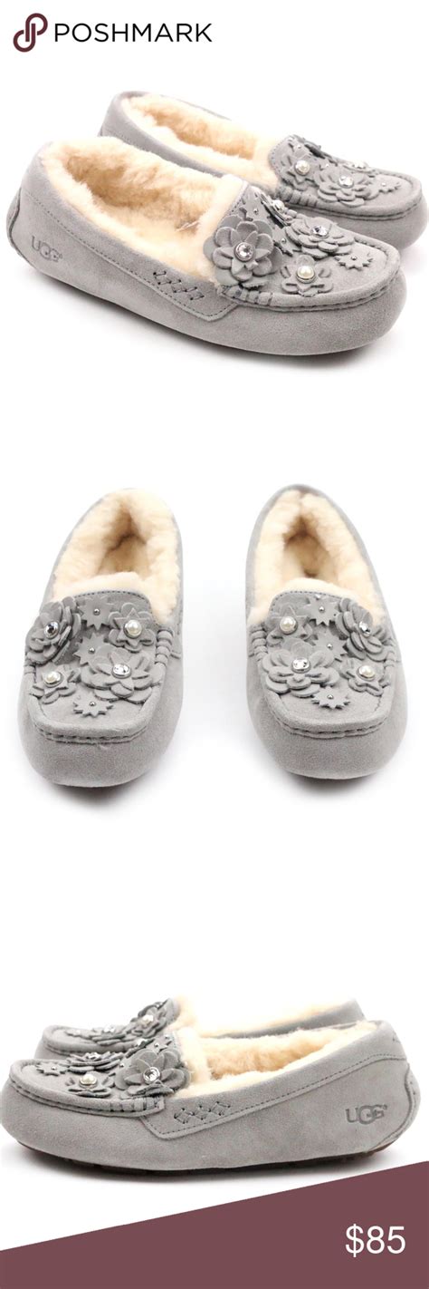 UGG Ansley Petal Seal Swarovski Sheepskin Slippers | Uggs, Sheepskin ...