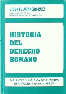 Libro Historia Del Derecho Romano De Vicente Arangio Ruiz Buscalibre