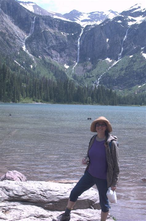 Intrepid Hiker on Avalanche Lake – Photography by CyberShutterbug