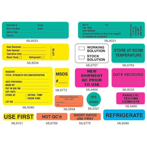 Reagent Labels | Marketlab