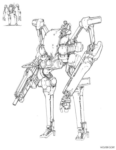 Nuthin' But Mech: Mech Drawings | Robot concept art, Robot art, Sci fi ...