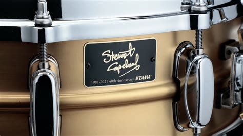 Tama Announces Stewart Copeland 40th Anniversary Signature Snare