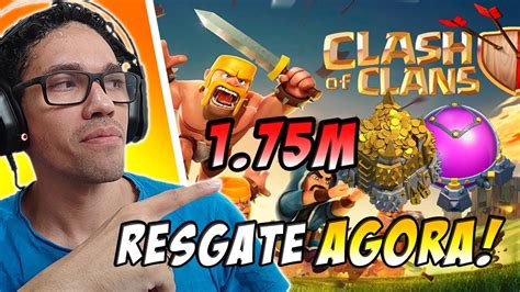 RESGATE AGORA 1MILHÃO 750MIL DE OURO E ELIXIR GRÁTIS NO CLASH OF CLANS