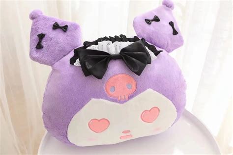 Sanrio Kuromi Doll Kawaii Cute Cartoon Plush Toy Super Soft Sleeping