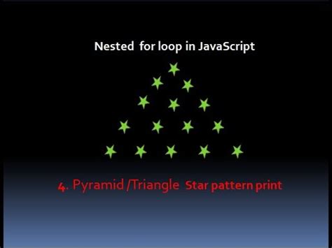 Pyramid Triangle Star Pattern Print In JavaScript YouTube