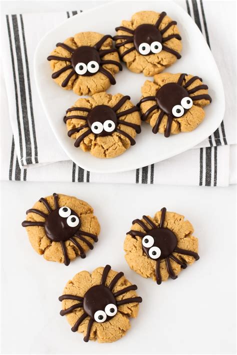 Gluten Free Vegan Peanut Butter Spider Cookies Sarah Bakes Gluten Free