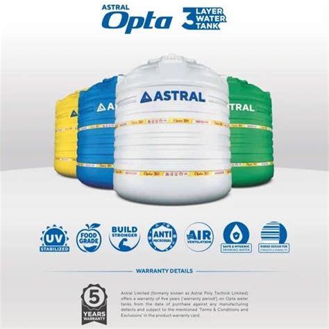 Astral Opta Layer Water Tank At Rs Litre Triple Layered Water