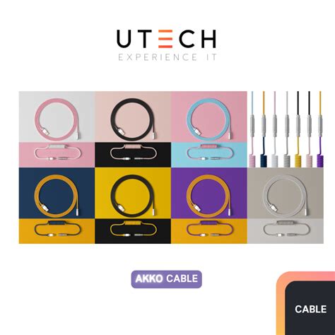 Akko Custom Coiled Aviator Cable V2 Keyboard By UTECH Shopee Philippines