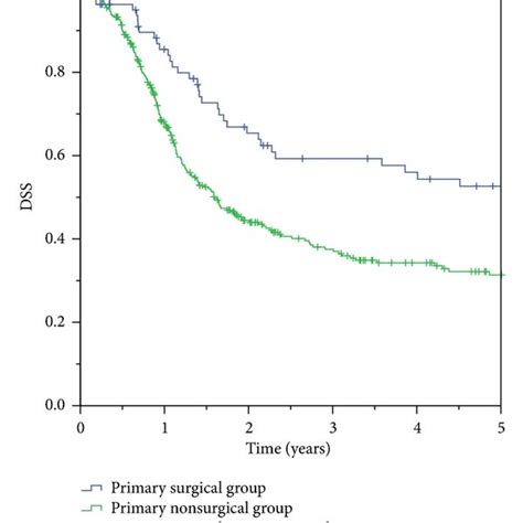 Dss Disease Specific Survival Estimates According To Treatment Group Download Scientific