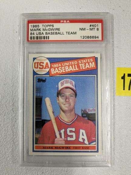 Mark Mcgwire Topps Psa Rookie South Auction