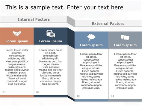 Free Oval Internal External Factors PowerPoint Template SlideUpLift