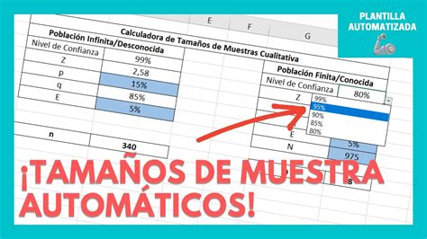 Calculadora De Tamaño De Muestra Automatizada 🤖 Y Gratis En Excel 🟩 Youtube