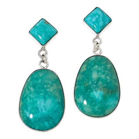 Jay King Sterling Silver Alicia Turquoise Dangle Earrings Hsn