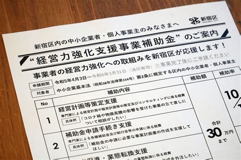 新宿区内の中小企業・個人事業主におすすめ 「経営力強化支援事業補助金」について～最大140万円補助～ Case Shinjuku 新宿区高田馬場のシェアオフィス＆コワーキングスペース