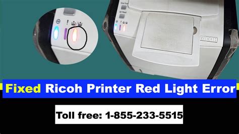 How To Fix Ricoh Printer Red Light Error Support