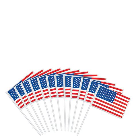 American Flags 12ct Party City