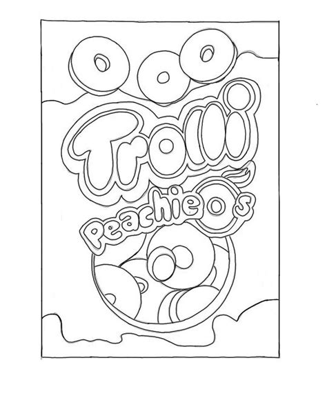 Trolli Peachie Os Paper Squishy Template Cool Coloring Pages