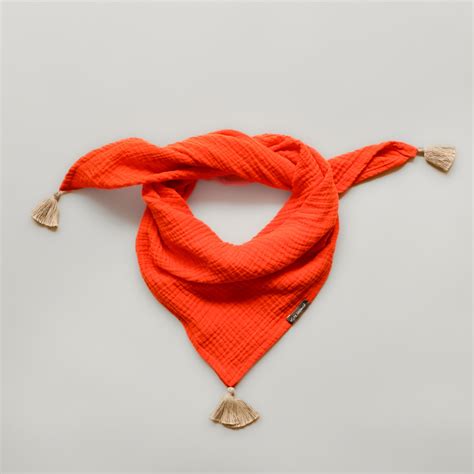 Tuch Aus Musselin In Bright Orange Nude