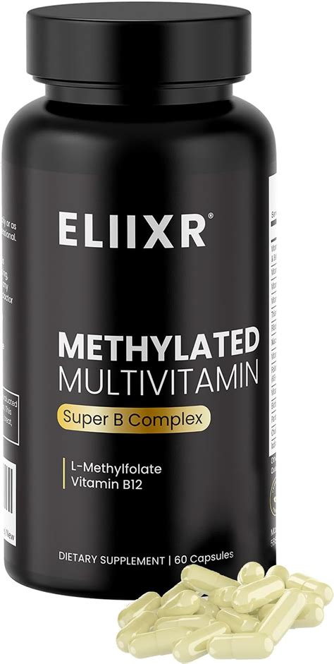 Amazon Eliixr Methylated Multivitamin Methylfolate Supplement