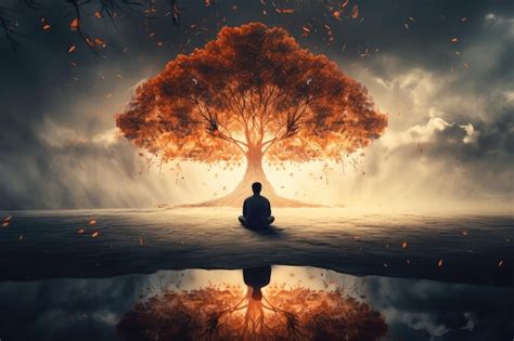 premium ai image visualize  impact  selfreflection  mindfulness