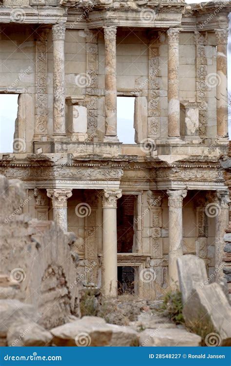 Biblioteca De Celsus Ephesus Fotografía editorial Imagen de monumento