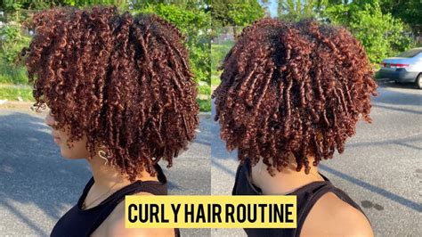 Curly Hair Routine Wash N Go 3b 3c 4a Youtube