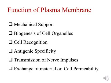 Plasma membrane and_transport system | PPT