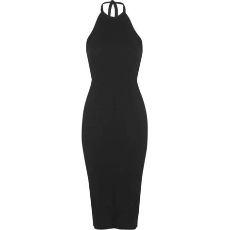 Black Halterneck Midi Dress Monica Sutton