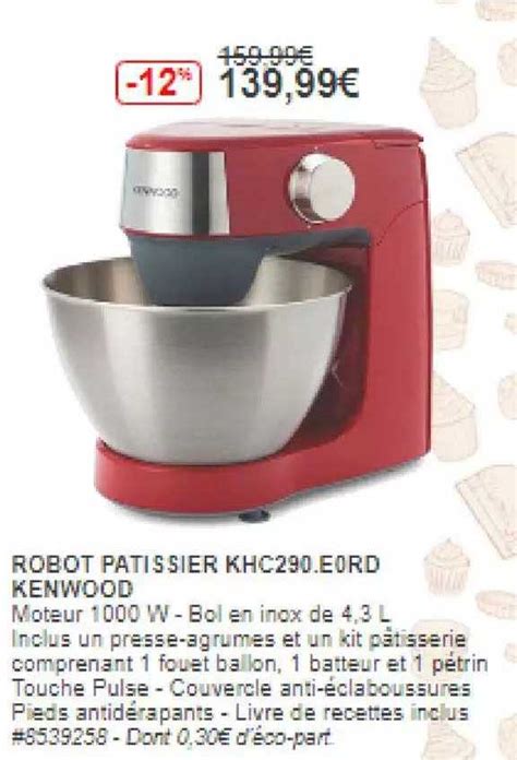 Promo Robot Patissier Khc290 Erd Kenwood Chez Costco ICatalogue Fr