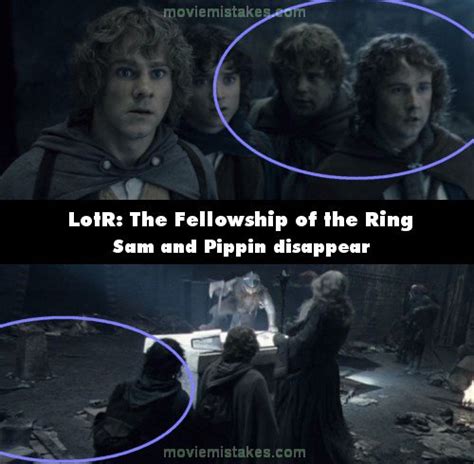 The Lord Of The Rings The Fellowship Of The Ring 2001 Movie Mistake Picture Id 13765