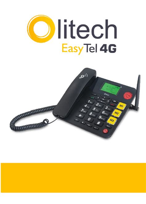 User manual Olitech EasyTel 4G (English - 45 pages)