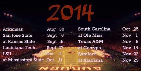 45 Auburn 2014 Football Schedule Wallpaper On Wallpapersafari