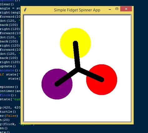 Simple Fidget Spinner App Using Python With Free Source Code