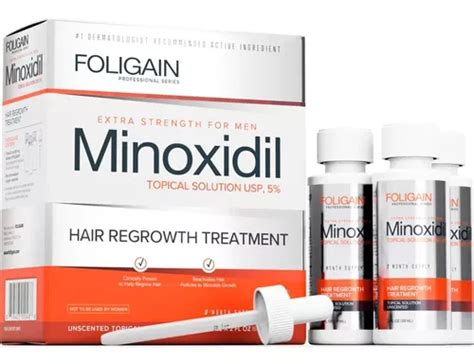 Foligain Minoxidil 5 Tratamiento Para El Crecimiento Del Cabello Para