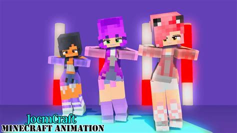 Aphmau Zoey Kc Super Idol Dance Darling Ohayo Me Too Dance Minecraft Animation Youtube