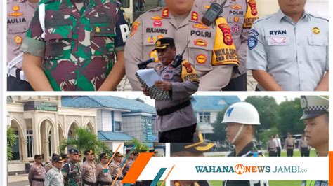 Wakapolresta Jambi Pimpin Apel Gelar Pasukan Operasi Keselamatan