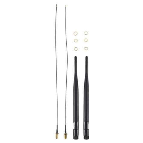 2 X 6 DBi 2 4 GHz 5 GHz Dual Band WiFi RP SMA Antenne 2 X 35 Cm U Fl