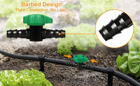 Joypro Drip Irrigation 1 2 Barbed Valve 3 Pack Drip