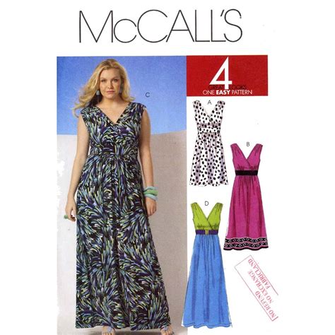 Summer Plus Size Summer Goddess Dress Sewing Pattern McCalls