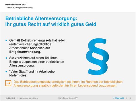 Information Zur Betrieblichen Altersversorgung Ppt Herunterladen