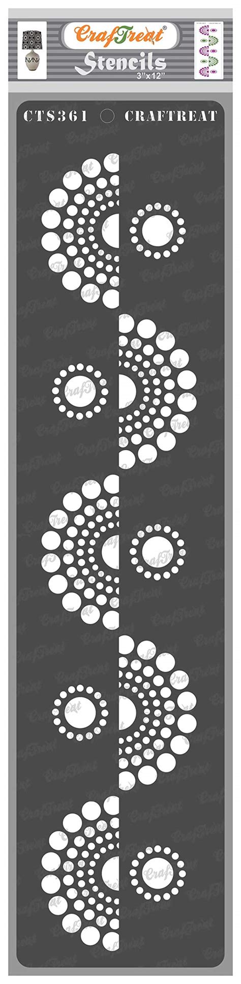 Snapklik Craftreat Dot Border Mandala Stencils For Painting On