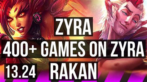 ZYRA Jhin Vs RAKAN Kai Sa SUP 400 Games 3 3 13 KR Master