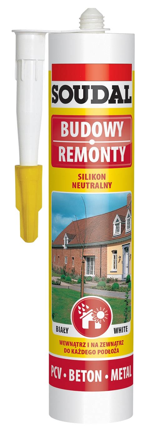 SOUDAL Silikon neutralny 280ml bezbarwny 22 89 zł Silikony Chemia