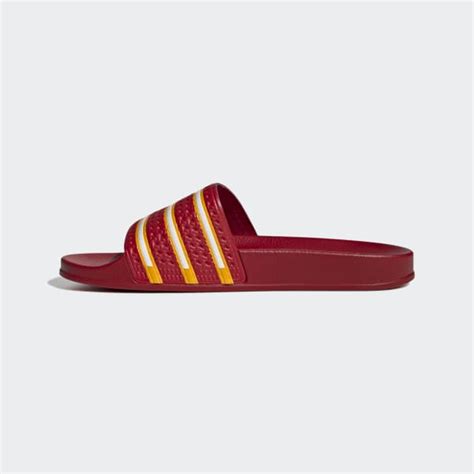 adidas Adilette Slides - Red | adidas Ireland