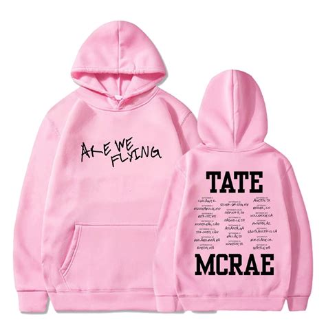 Tate Mcrae Merch Are We Flying 2023 Tour Hoodie Long Sleeve Sweatshirts