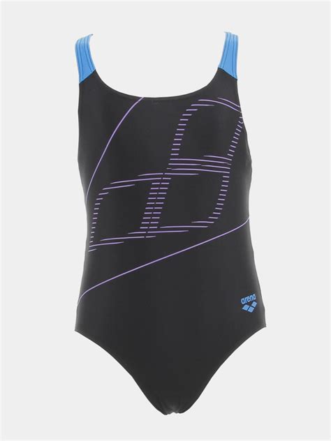 Bons plans Maillot de bain natation 1 pièce noir fille Arena wimod