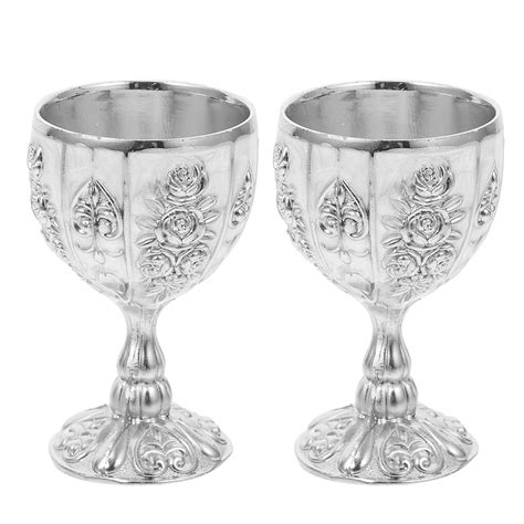 Koolleo 2pcs European Style Wine Cups Retro Wine Goblets Whisky Cups ...