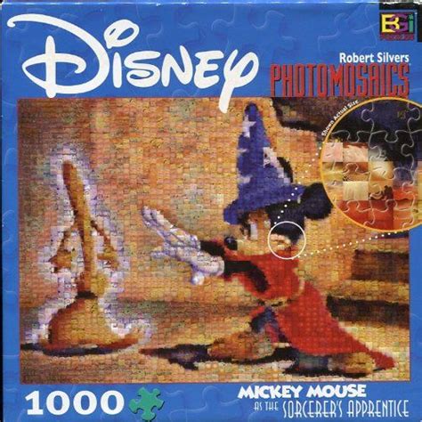 Robert Silvers Photomosaic Puzzle Mickey Mouse As The Sorcerers